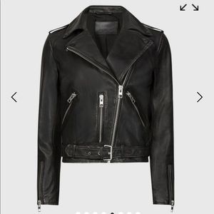classic all Saints leather jacket